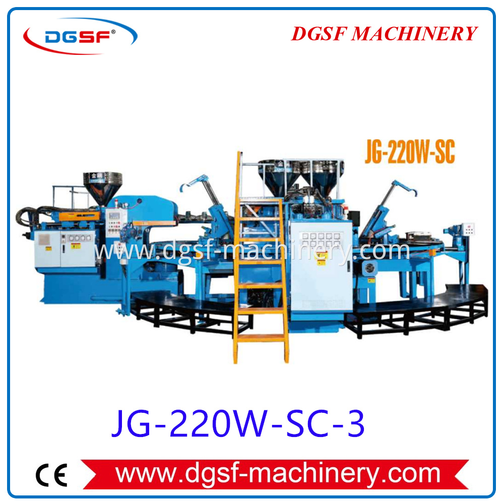 PCU+PVC Jewelry Shoe Injection Molding Machine 